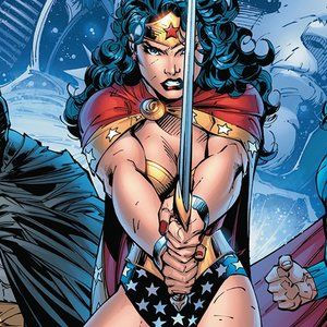 DC Trinity: Batman, Wonder Woman, Superman silk canvas Fabric Poster (36" x 24")